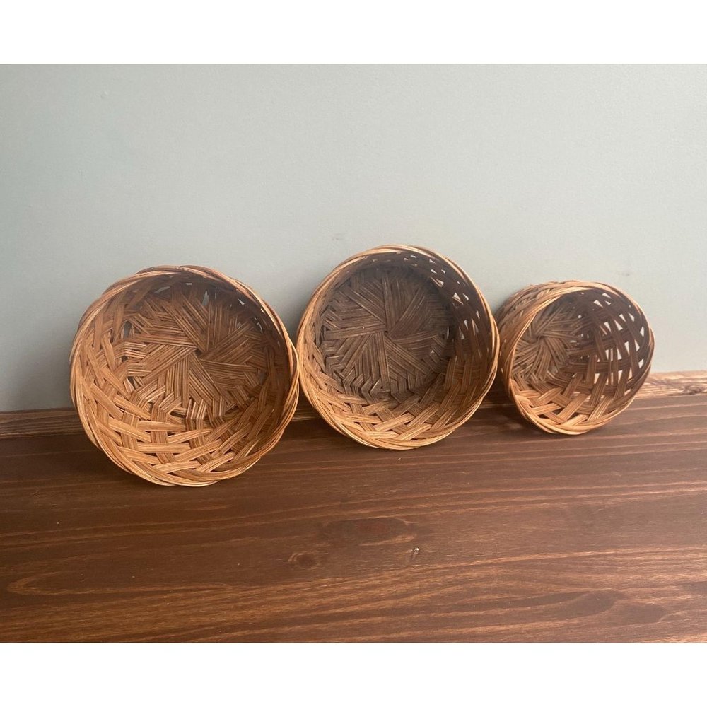 Wicker Basket Set of Three